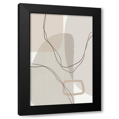 Hopeful Black Modern Wood Framed Art Print with Double Matting by Urban Epiphany