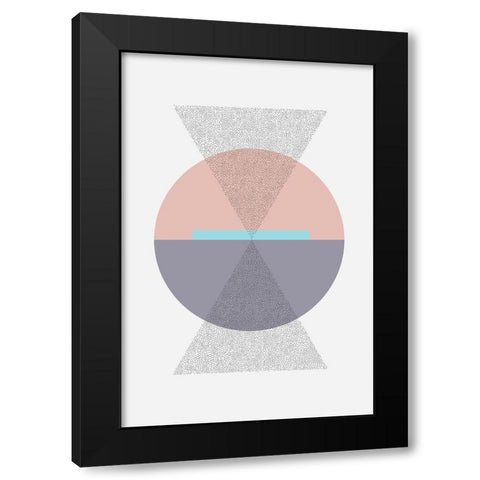 Iconic Mid Century 1 Black Modern Wood Framed Art Print with Double Matting by Urban Epiphany