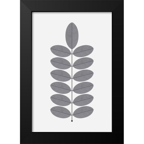 Iconic Mid Century 3 Black Modern Wood Framed Art Print by Urban Epiphany