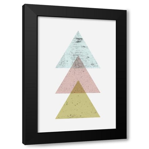 Iconic Mid Century 5 Black Modern Wood Framed Art Print with Double Matting by Urban Epiphany