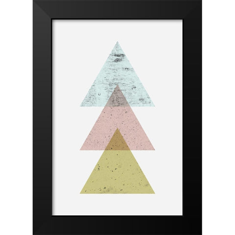 Iconic Mid Century 5 Black Modern Wood Framed Art Print by Urban Epiphany
