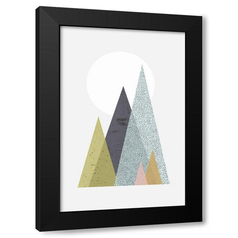 Iconic Mid Century 6 Black Modern Wood Framed Art Print by Urban Epiphany