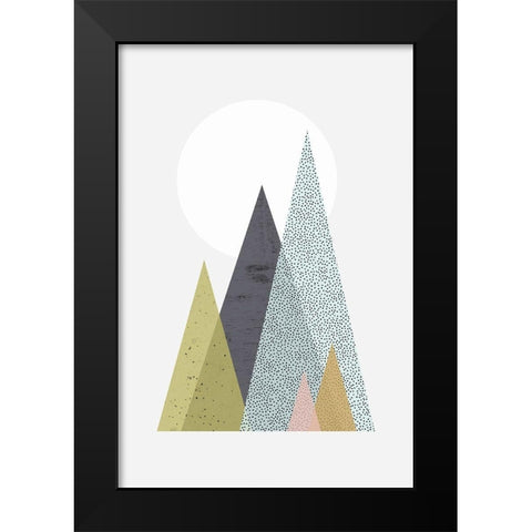 Iconic Mid Century 6 Black Modern Wood Framed Art Print by Urban Epiphany