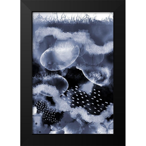 Evolving Ocean Black Modern Wood Framed Art Print by Urban Epiphany