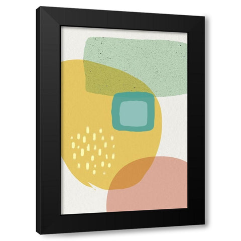 Mid Century Brights 1 Black Modern Wood Framed Art Print with Double Matting by Urban Epiphany