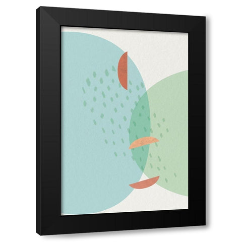 Mid Century Brights 3 Black Modern Wood Framed Art Print by Urban Epiphany