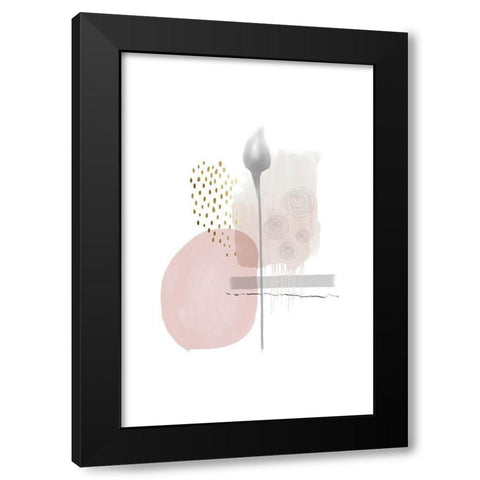 Mindful Moments Black Modern Wood Framed Art Print with Double Matting by Urban Epiphany