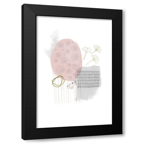 Self Care Black Modern Wood Framed Art Print with Double Matting by Urban Epiphany