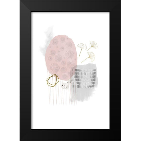 Self Care Black Modern Wood Framed Art Print by Urban Epiphany