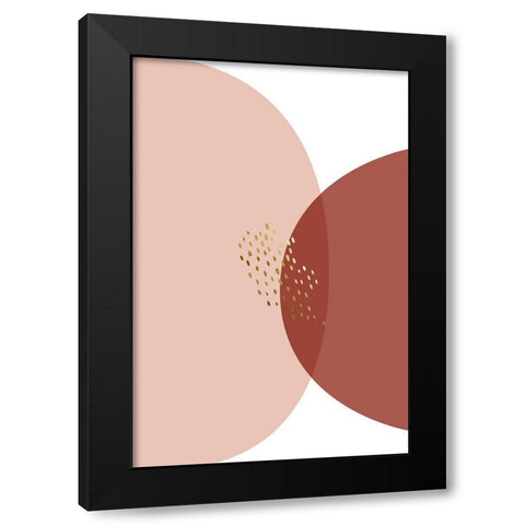 Minimalist Desert Tones 2 Black Modern Wood Framed Art Print with Double Matting by Urban Epiphany