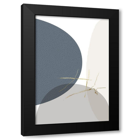 Neutral Tones 1 Black Modern Wood Framed Art Print with Double Matting by Urban Epiphany