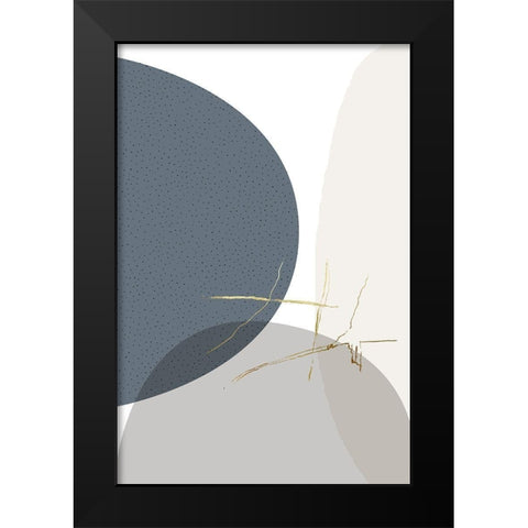 Neutral Tones 1 Black Modern Wood Framed Art Print by Urban Epiphany