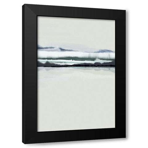 New Horizons 1 Black Modern Wood Framed Art Print by Urban Epiphany