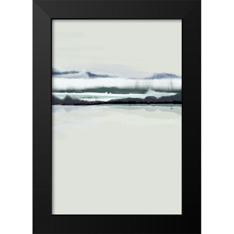 New Horizons 1 Black Modern Wood Framed Art Print by Urban Epiphany