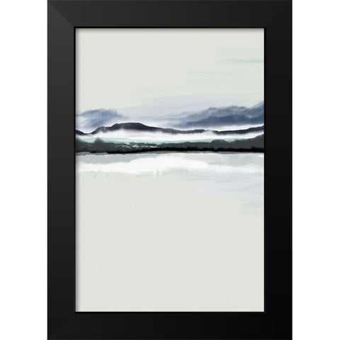 New Horizons 2 Black Modern Wood Framed Art Print by Urban Epiphany