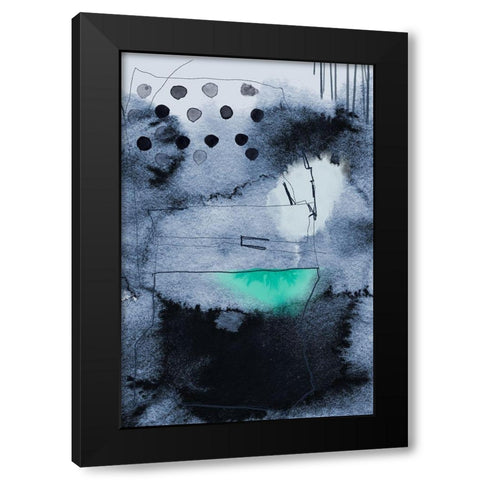 Think Box Black Modern Wood Framed Art Print with Double Matting by Urban Epiphany
