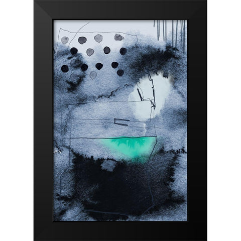 Think Box Black Modern Wood Framed Art Print by Urban Epiphany