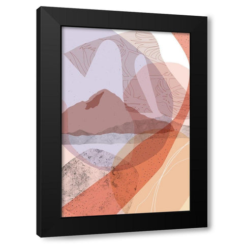 Dusty Desert 1 Black Modern Wood Framed Art Print with Double Matting by Urban Epiphany