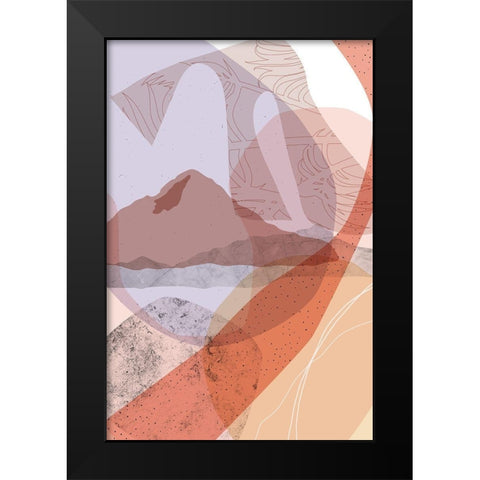 Dusty Desert 1 Black Modern Wood Framed Art Print by Urban Epiphany
