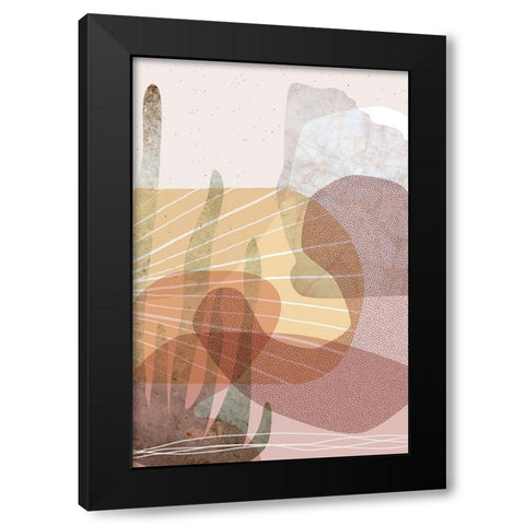 Dusty Desert 2 Black Modern Wood Framed Art Print by Urban Epiphany