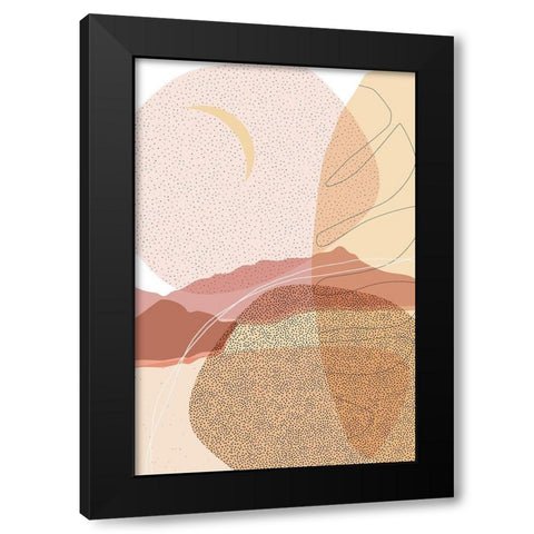 Dusty Desert 3 Black Modern Wood Framed Art Print by Urban Epiphany