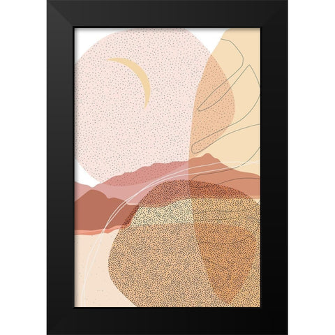 Dusty Desert 3 Black Modern Wood Framed Art Print by Urban Epiphany