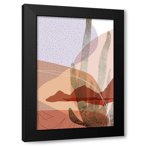 Dusty Desert 4 Black Modern Wood Framed Art Print with Double Matting by Urban Epiphany