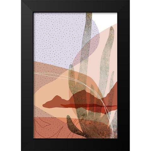 Dusty Desert 4 Black Modern Wood Framed Art Print by Urban Epiphany