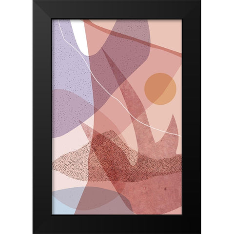 Dusty Desert 6 Black Modern Wood Framed Art Print by Urban Epiphany