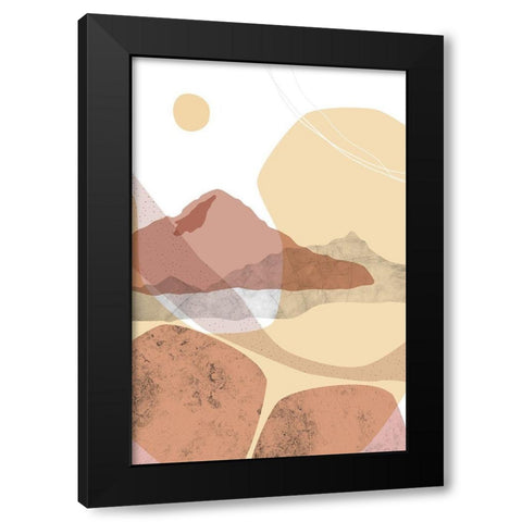 Dusty Desert 7 Black Modern Wood Framed Art Print with Double Matting by Urban Epiphany