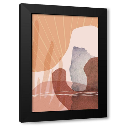 Dusty Desert 8 Black Modern Wood Framed Art Print by Urban Epiphany