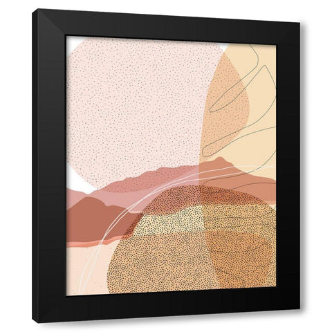Moonless Desert 1 Black Modern Wood Framed Art Print by Urban Epiphany