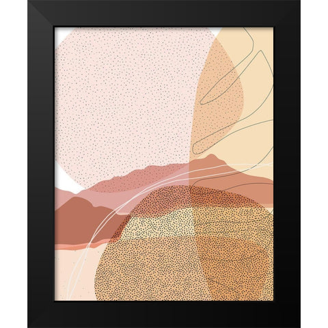 Moonless Desert 1 Black Modern Wood Framed Art Print by Urban Epiphany