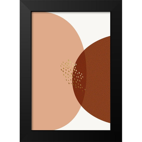 Mid Century Boho Minimalist 2 Black Modern Wood Framed Art Print by Urban Epiphany