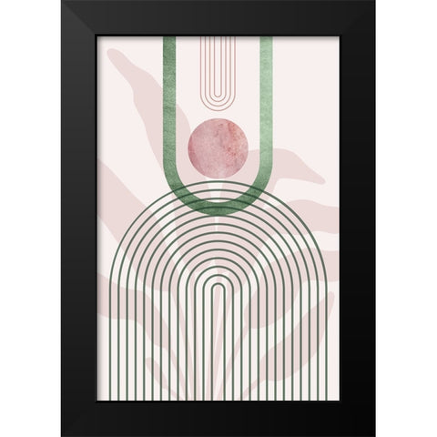 MidCentury Palm Springs 2 Black Modern Wood Framed Art Print by Urban Epiphany