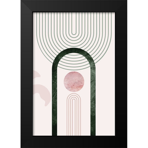 Mid Century Palm Springs 3 Black Modern Wood Framed Art Print by Urban Epiphany