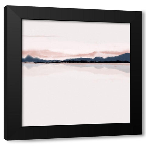 Horizon 1 Black Modern Wood Framed Art Print by Urban Epiphany