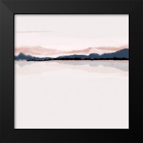 Horizon 1 Black Modern Wood Framed Art Print by Urban Epiphany