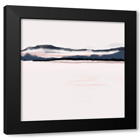 Horizon 2 Black Modern Wood Framed Art Print with Double Matting by Urban Epiphany