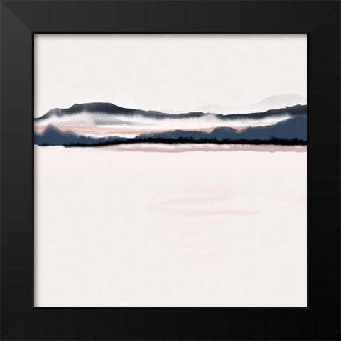 Horizon 2 Black Modern Wood Framed Art Print by Urban Epiphany