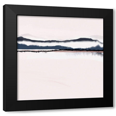 Horizon 3 Black Modern Wood Framed Art Print with Double Matting by Urban Epiphany