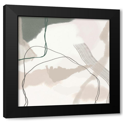 Poise 2 Black Modern Wood Framed Art Print by Urban Epiphany
