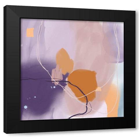 Whimsical Sophistication 1 Black Modern Wood Framed Art Print by Urban Epiphany