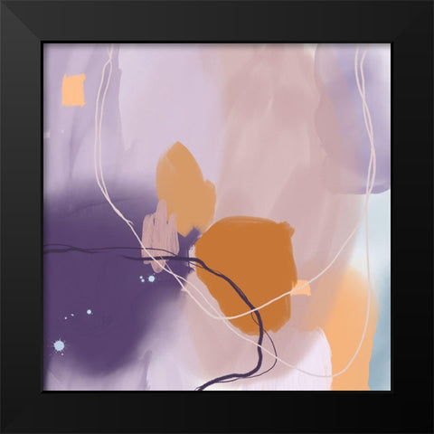Whimsical Sophistication 1 Black Modern Wood Framed Art Print by Urban Epiphany