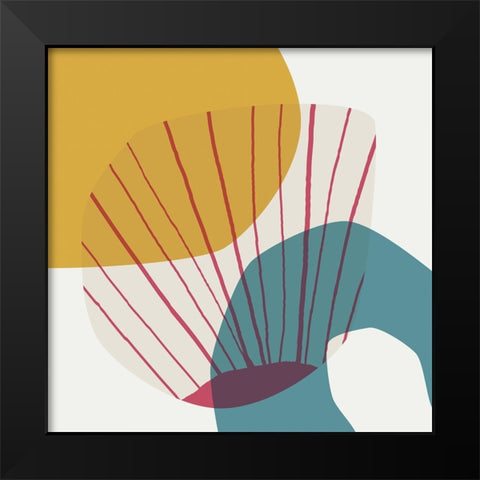 Minimalist Playful 4 Black Modern Wood Framed Art Print by Urban Epiphany