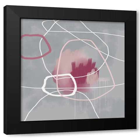 In This Moment Black Modern Wood Framed Art Print by Urban Epiphany