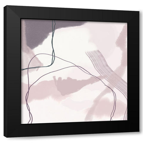 Poise 2 Black Modern Wood Framed Art Print with Double Matting by Urban Epiphany
