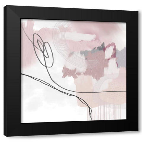 Note To Self Black Modern Wood Framed Art Print with Double Matting by Urban Epiphany