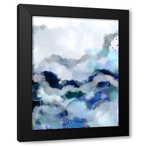 Evolving Black Modern Wood Framed Art Print by Urban Epiphany