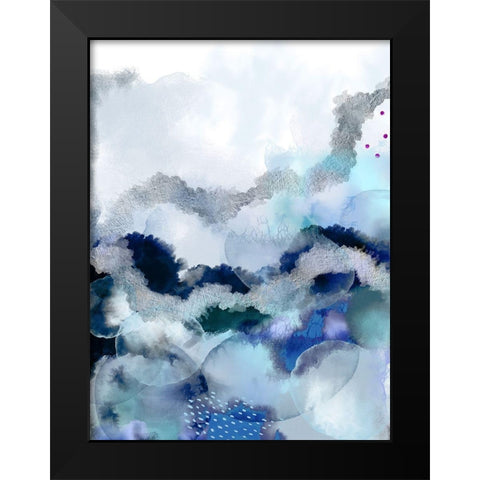 Evolving Black Modern Wood Framed Art Print by Urban Epiphany